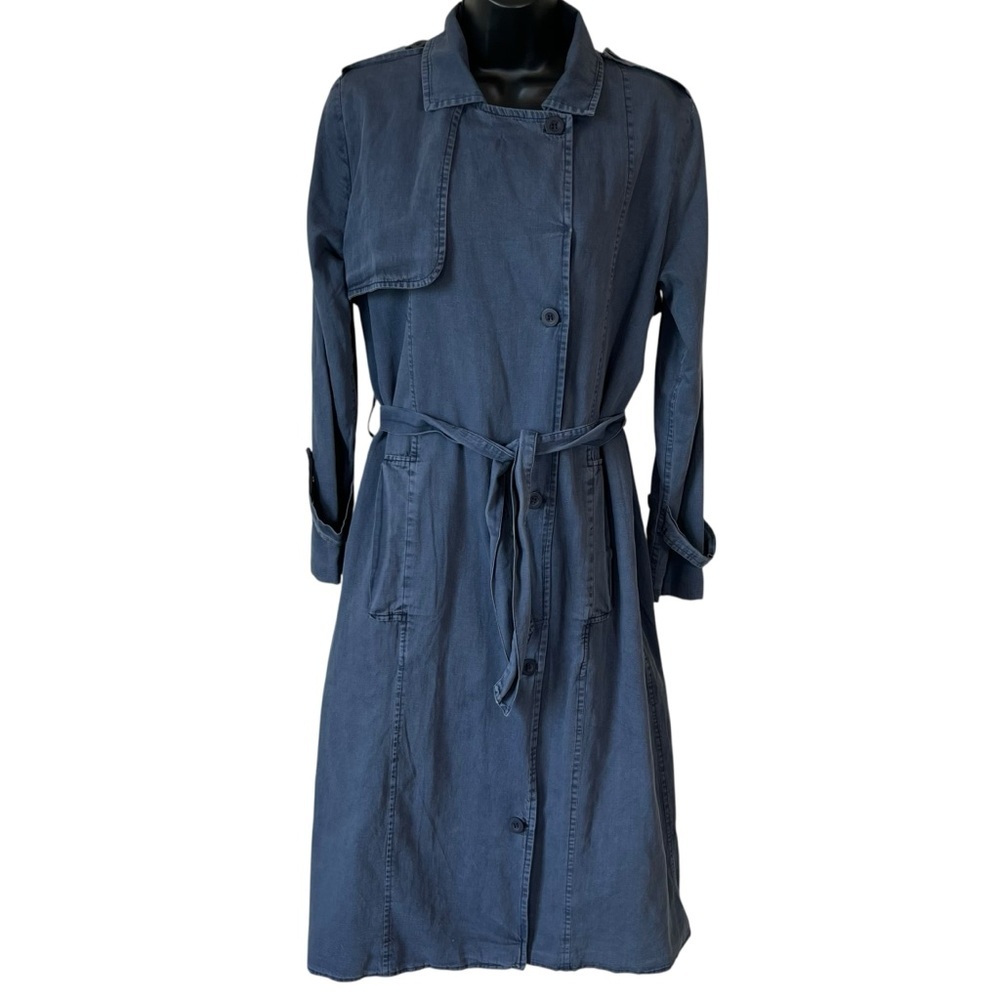 NEUW Dusk Trench Coat in Steel Jacket